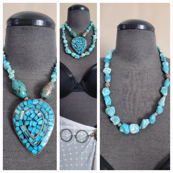 Turquoise NECKLACE Set/  EACH - Picture 5 of 11